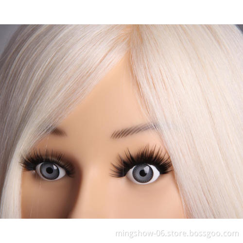 Cheap mannequin head eyelash training head with shoulders